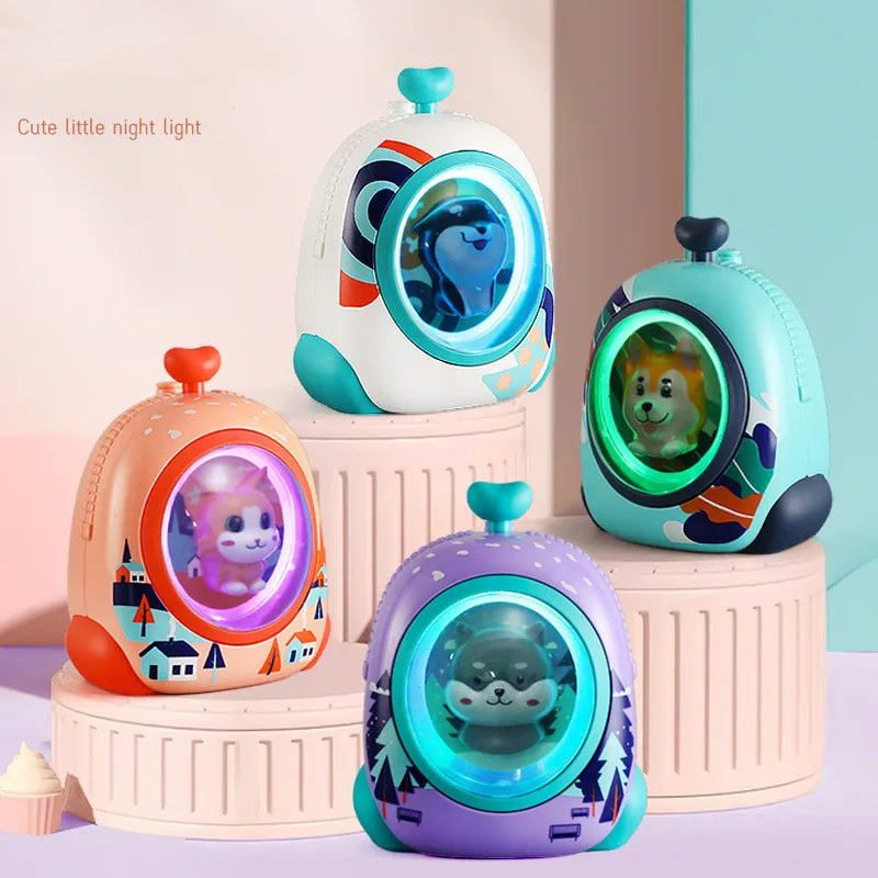 Carton Usb Rechargeable Flexible Eye-caring Cute Table Night Light Swith Control Portable Reading Led Table Lamp For Children