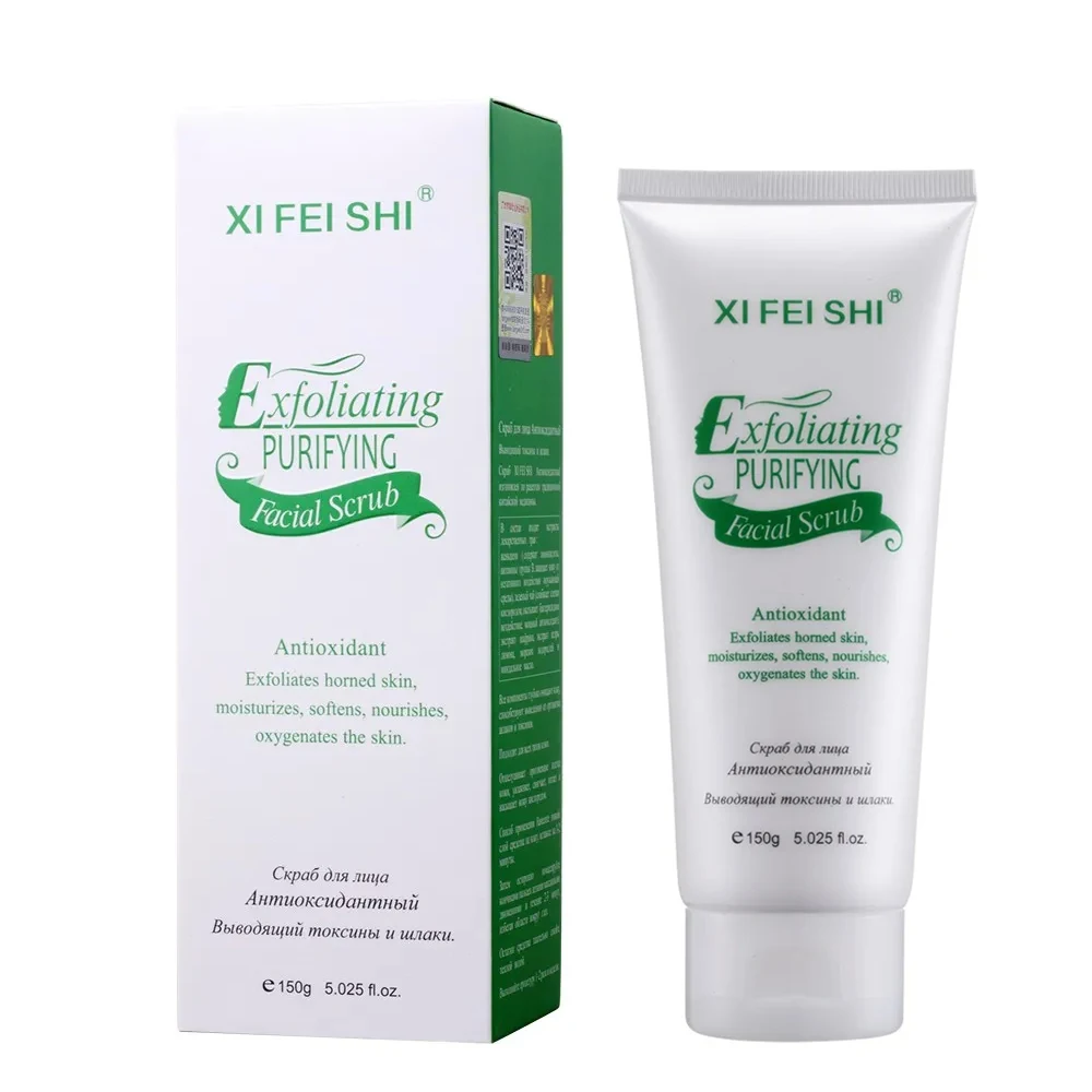 Green Tea Antioxidant Facial Scrub Brightening skin Cream Gel Exfoliating Deep Cleaning Acne Removal moisturizes softens