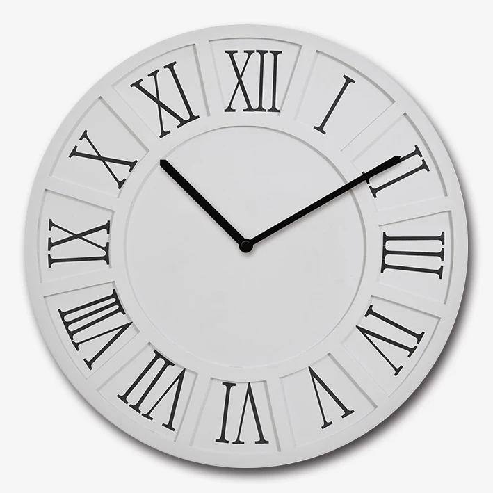 Quality Quartz Battery Operated Wall Clocks Wooden Decorative Round Wall Clock