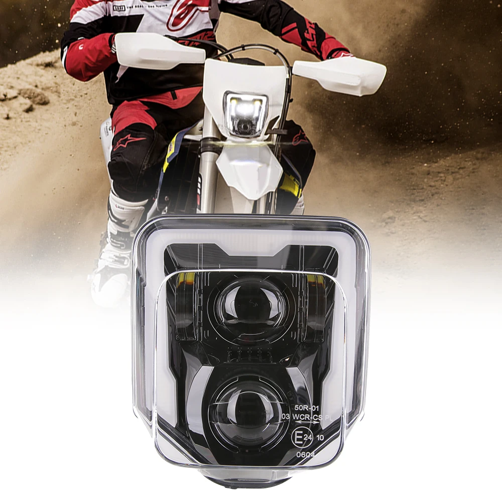 E-Mark Approval Hi/Lo Beam Motorcycle Headlight LED Headlights with DRL For 701 Enduro KTM 690