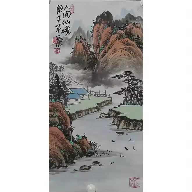 Chinese Zen style ink painting living room sofa decoration painting porch corridor background wall painting