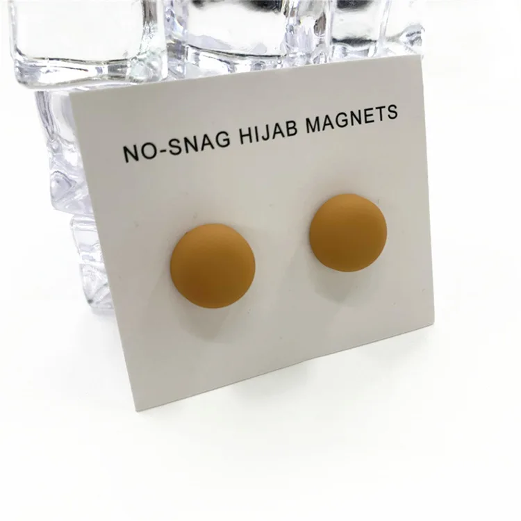 New arrival Custom Made Logo Magnetic Pins For Muslim Women Hijab Wear Magnetic Brooches