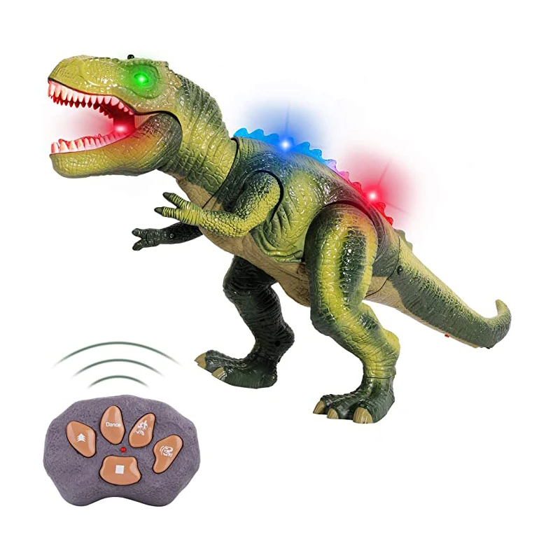 
Remote Conctrol Dinosaur Toys LED Light Up Walking and Roaring Realistic t rex Dinosaur Toys with try me fucntion for kid toy 