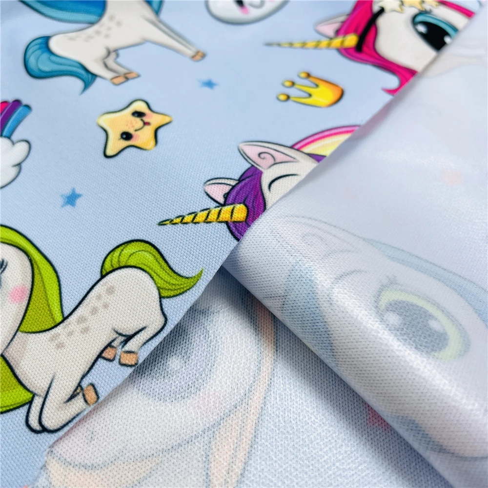 Custom printing polyester pul waterproof fabric for baby nappy diaper