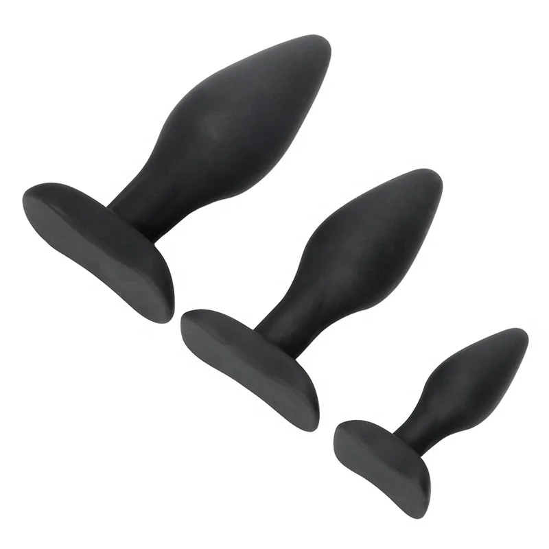 
Sexy Black Silicone Anal Plug Massage Adult Sex Toys For Women Man Anal But Plug Set Buttplug Butt Plugs Sex Products 