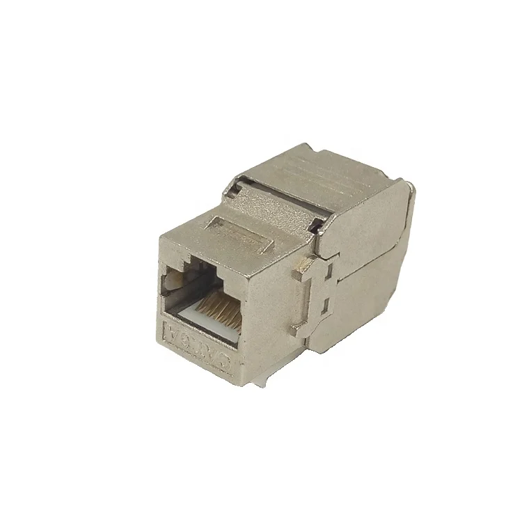 Network Module Cat6a Cat6 180 Degree 8p8c utp Computer Rj45 Jack