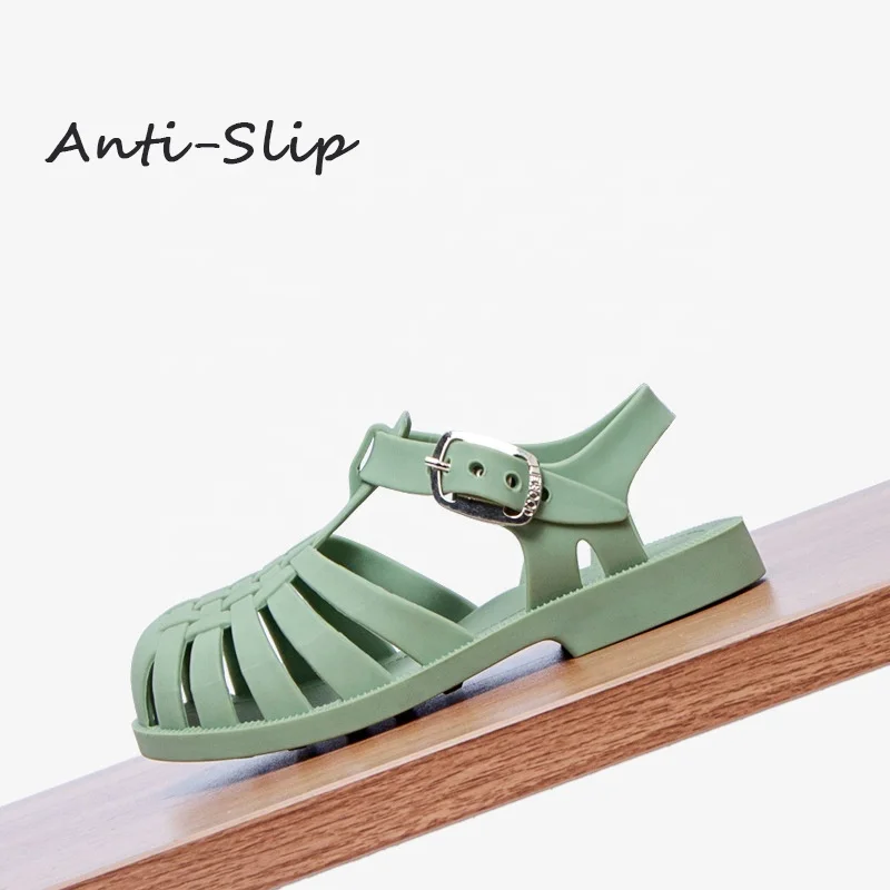 
Summer Baby Jelly Toddler Sandal Shoes Unisex Gladiator Sandals PVC Kids Slides Footwear Summer Colorful Jelly Slides Sandals 