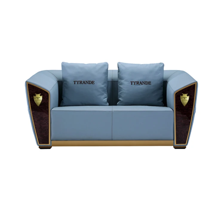 Modern Furniture Living Room Sky Blue Sofa Set Designs Sofa Furniture Sectional Sofa