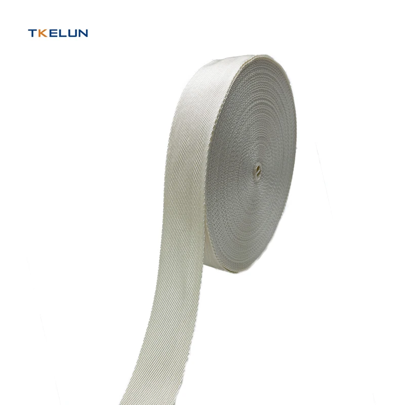 Wear Resistant and Flame Retardant Polyphenylene Sulfide Fiber PPS Webbing Straps for Bags Garment Cargo Safety Seat Belt