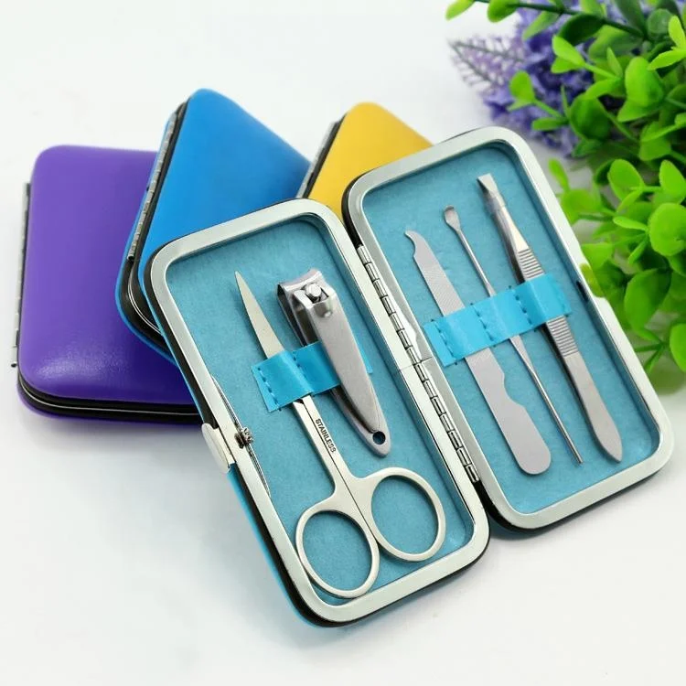 HYF Custom logo Mini Manicure Kit Wholesale Nail Clipper Set With PVC Bag Stainless Steel Deluxe Travel Manicure Set