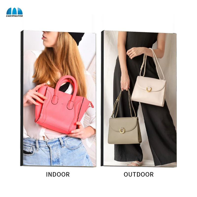 High Brightness Window LCD Monitor Dual Side Advertising Screen 3000 nit Digital Signage Sunlight Readable Window Facing Display