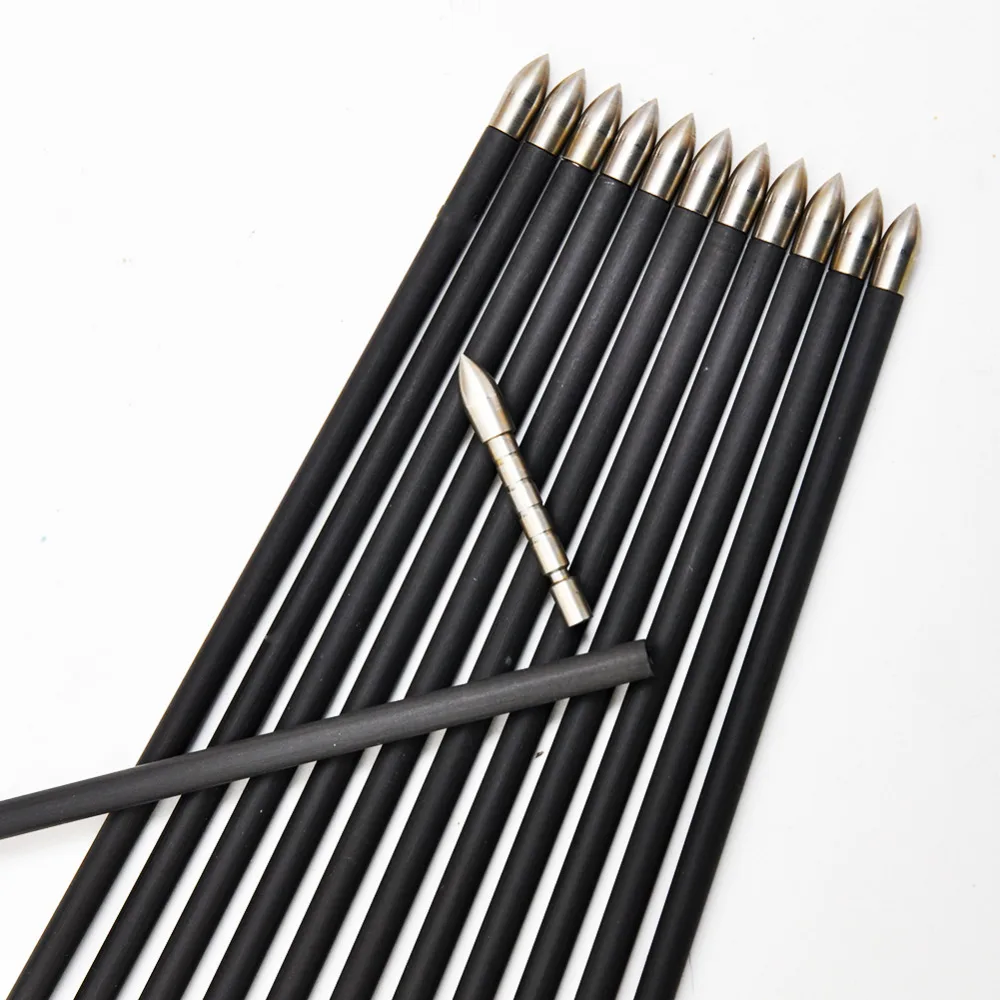 Wholesale Id 3.2mm 30/31/32 Inch Pure Carbon Shaft Archery Arrows For Most Bow