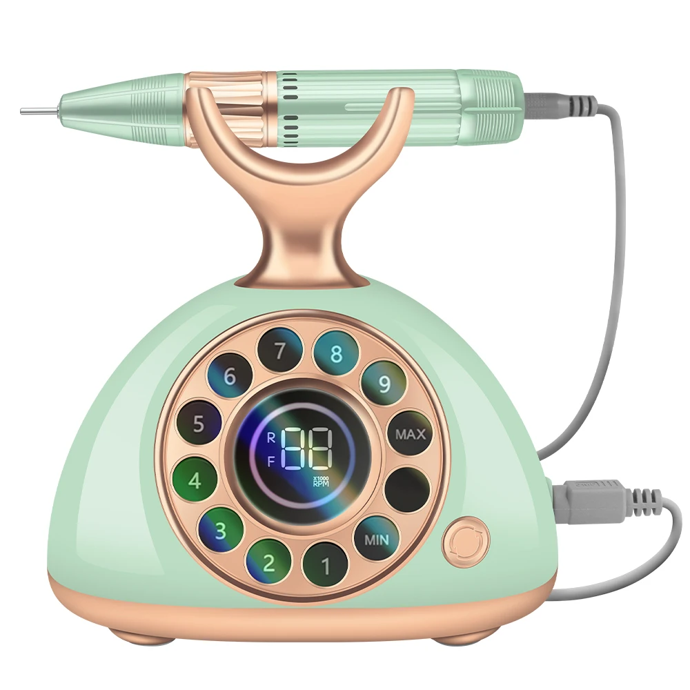 2024 New Portable Professional High Speed Electric Nail Grinder Electric Polishing Drill With Nail Polisher