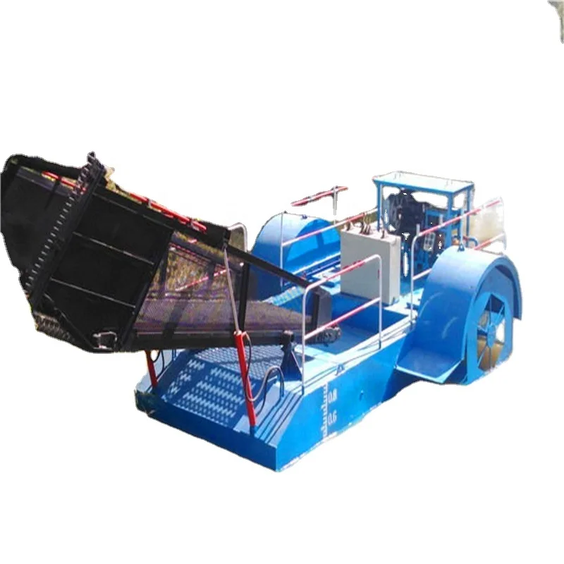 
automatic aquatic weed harvester garbage cleaning machine factory direct sales 