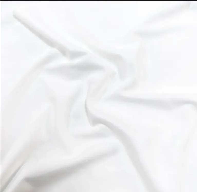Wholesale White Color Polyester Dty Brush Dbp Double Brushed Poly Jersey Fabric Stretch High Quality Fabric White