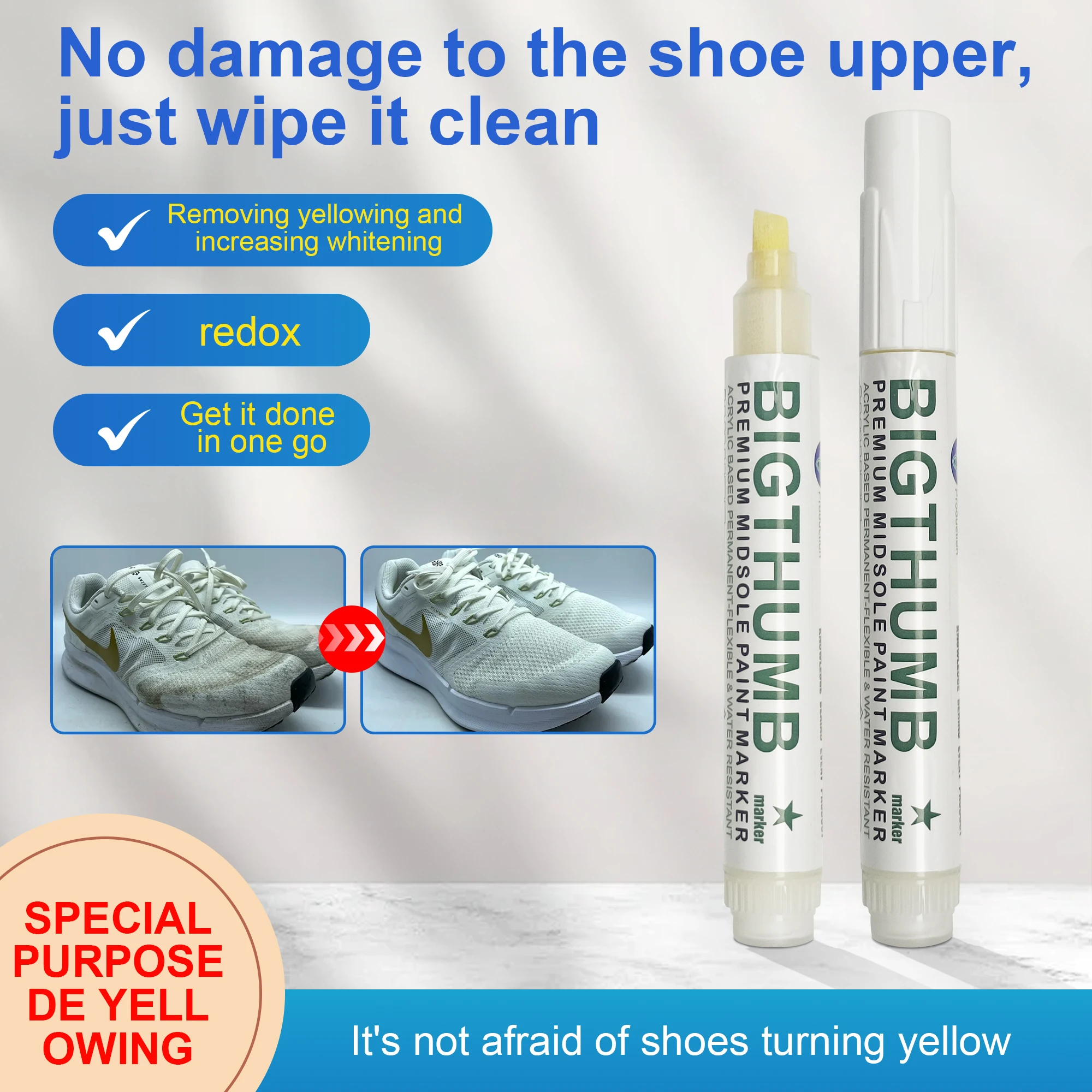 Hot Sale Shoes Marker Sneaker repair Pen for perfect midsole marker pen