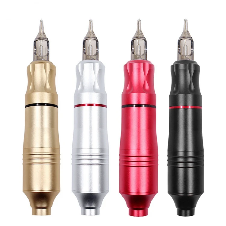 Tattoo Grip Machine Pen Robot 4 Colors RCA DC Motor Rotary Pen Type Kit Light Custom Logo Beginner Class