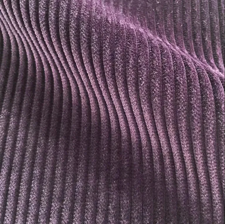 OEKO Tex BCI Certified Inventory 98% Cotton 2% Aramid Elastic Color Custom 4.5W Velvet Dress Pants Jacket Fabric