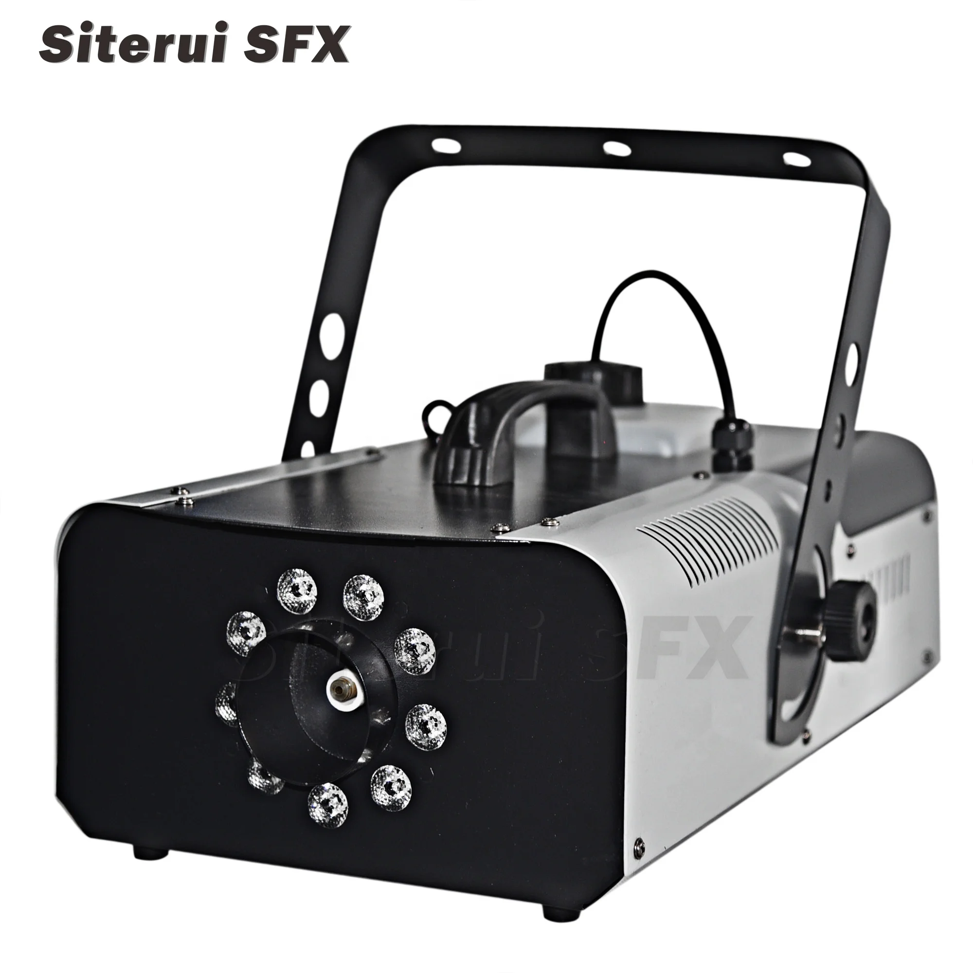 Siterui SFX 1500W stage special color smoke manufacturing equipment Factory sell stage machine 9 3W color light fog machine