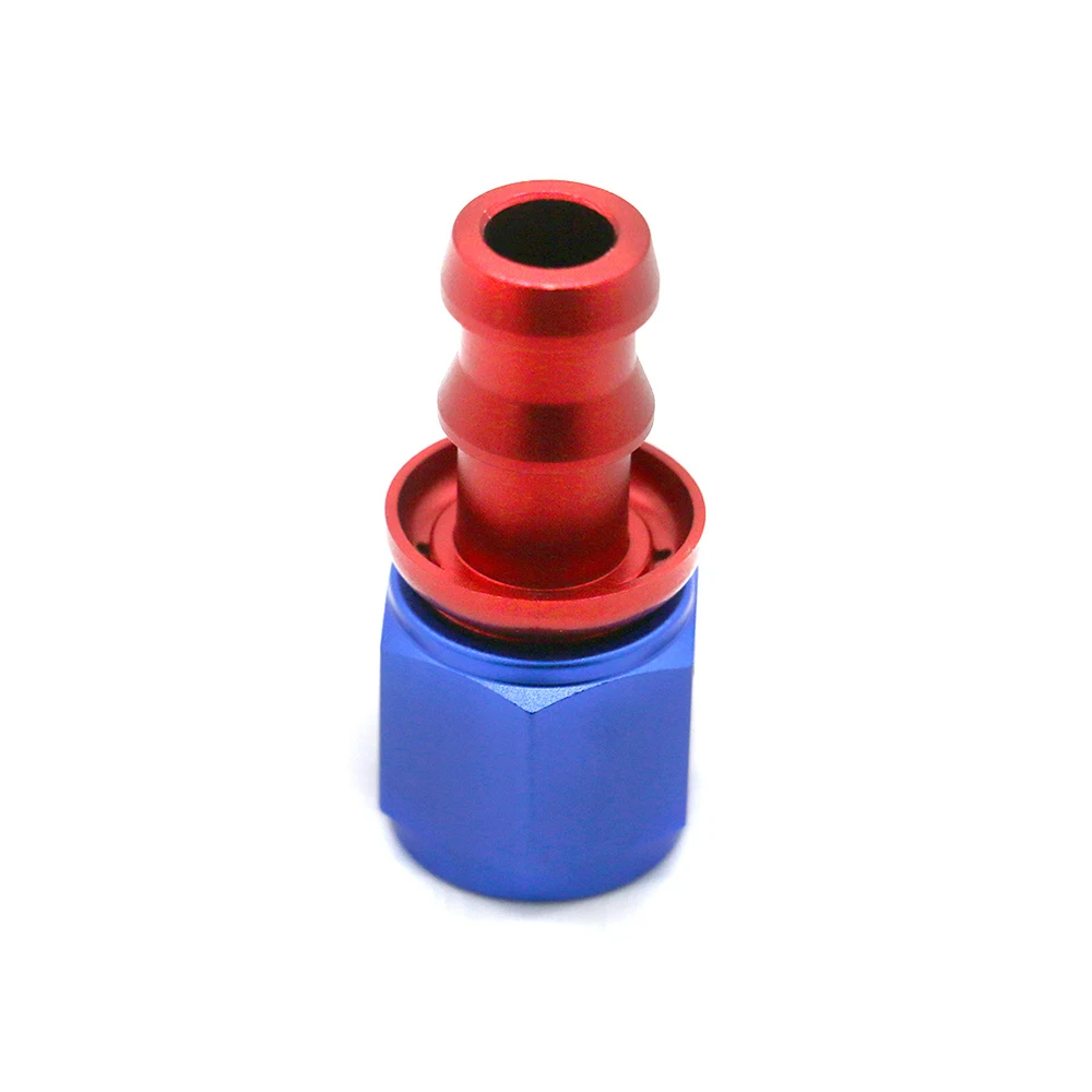AN6 An fitting Oil Hose Fitting Adapter Straight Aluminum Push on Hose End Fitting