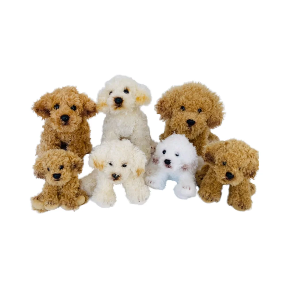 Customized Simulation Teddy Dog Plush Toy Bean Grain Mini Teddy Dog Doll Cute Pocket Puppy