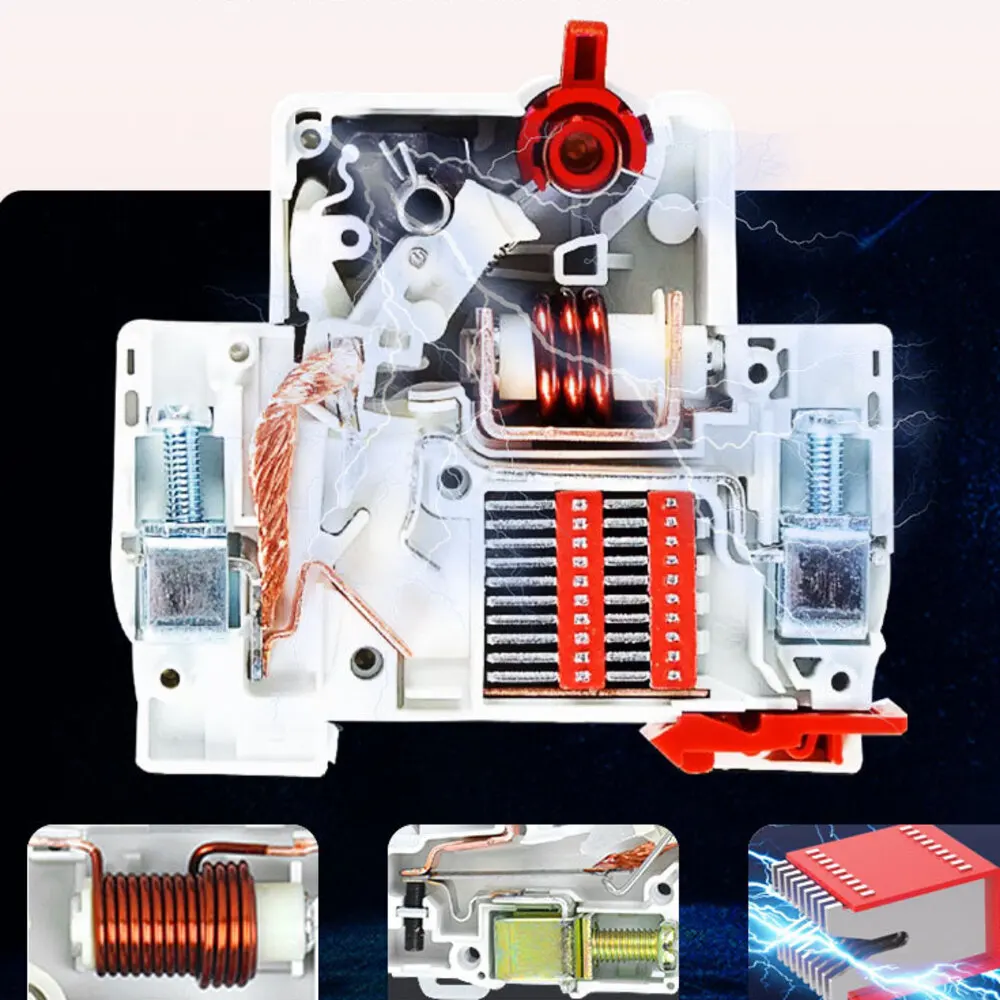 ZYL Air Switch with Leakage protection Circuit Breaker 2P Household 220V Miniature 1P+N Miniature 3P Leakage protection