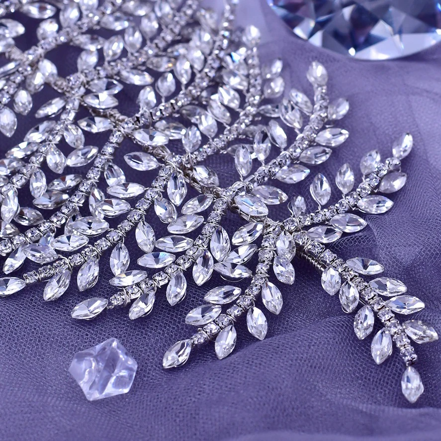 High quality handmade rhinestone bridal headband wedding bridal hair accessories headdress accessories