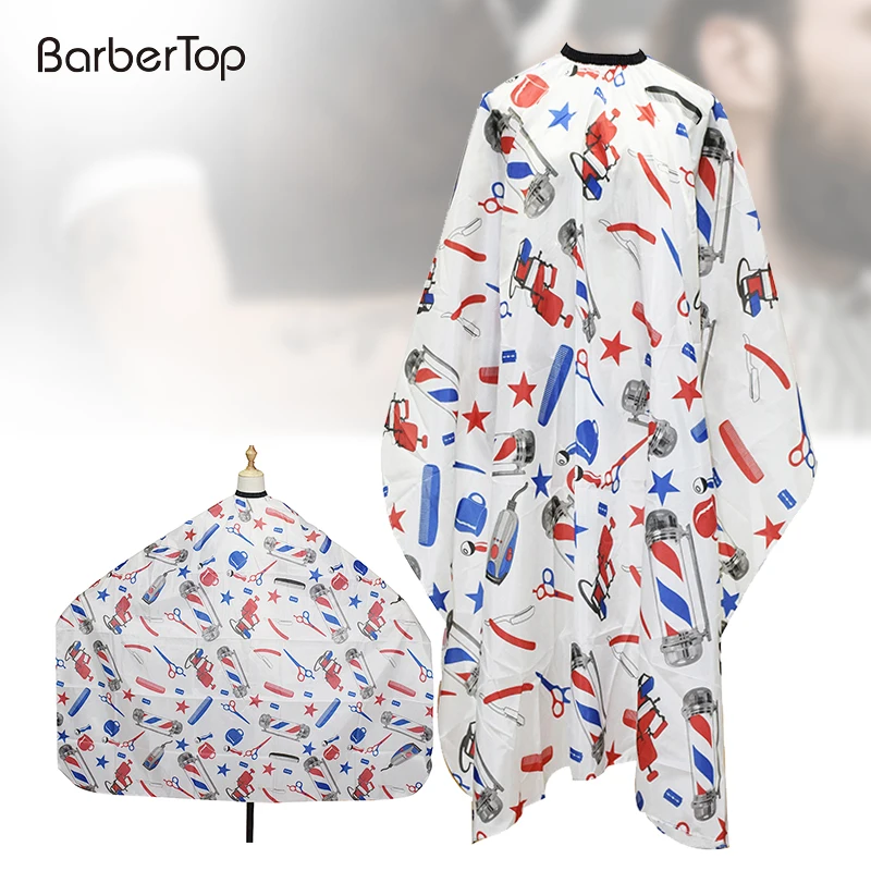 high quality hot selling barber cape for adult with new hair salon polyester 160*140cm barbershop capes