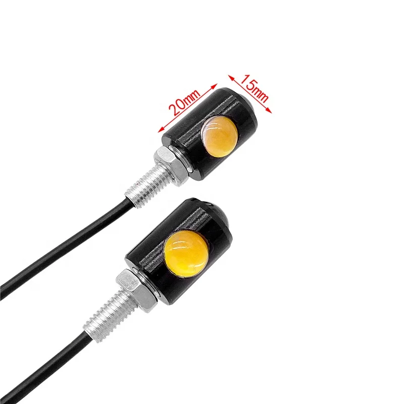 1Pc Motorcycle LED Signal Lamp Super Bright Car License Plate Bolt Screw Tail Rear Light Brake