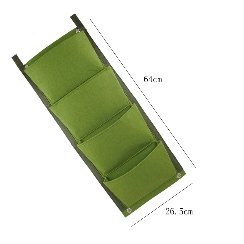 hebei Upin planter water resistant 6/7 pockets felt fabric waterproof hanging wall plant grow bag upside