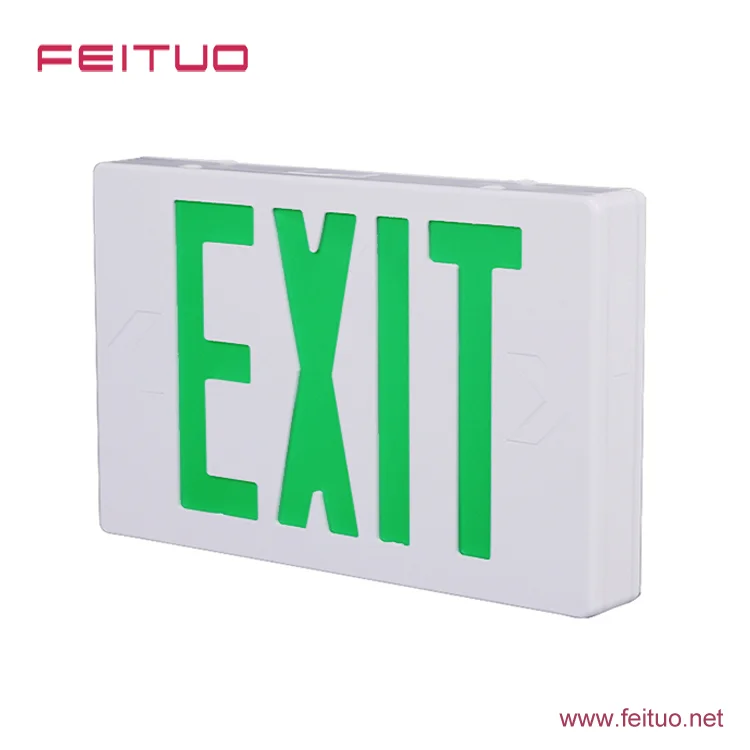 China good quality 6 inch green letters light exit