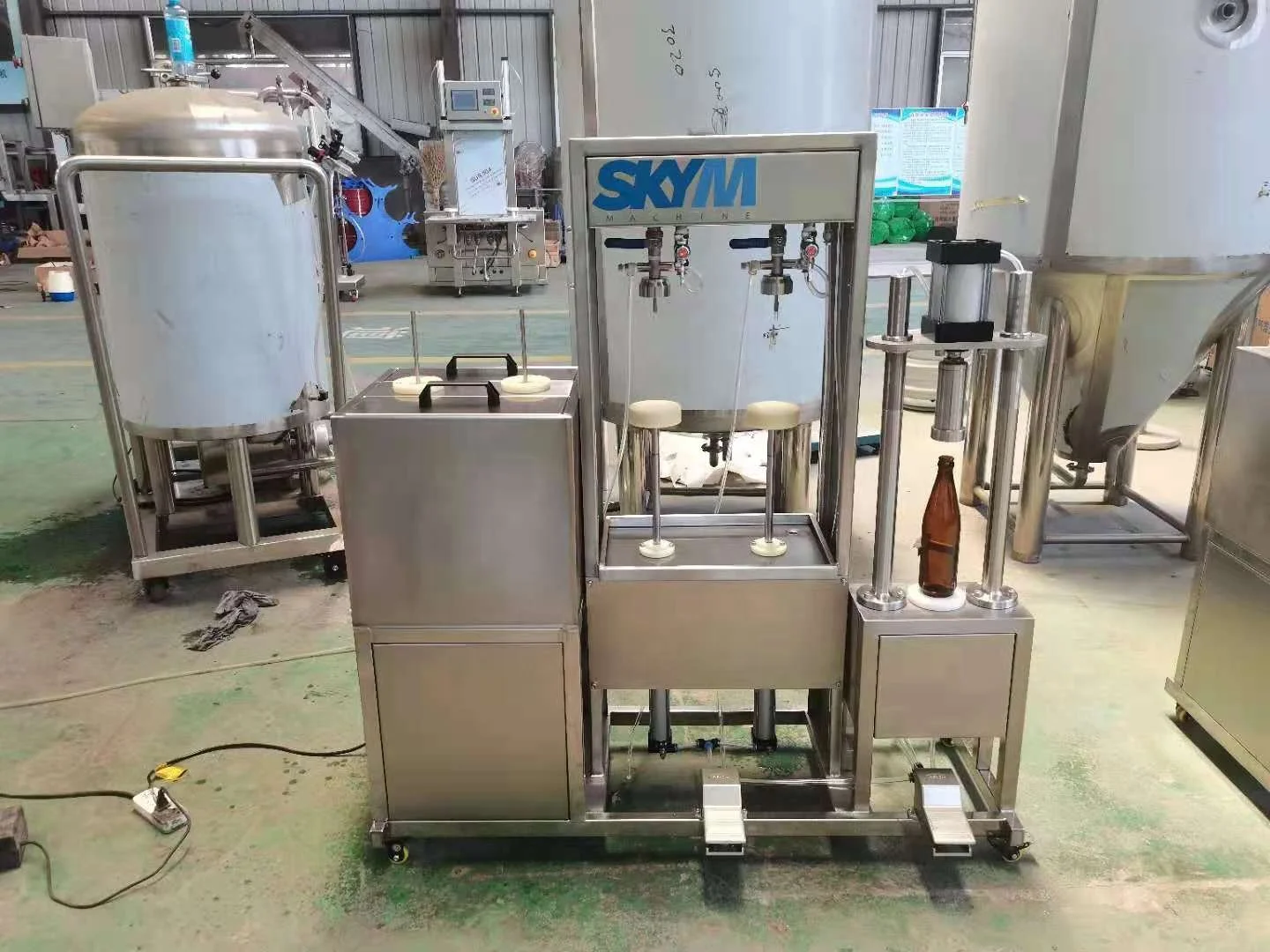 Semi-Automatic Bottling Equipment Bottle Washing Filling Capping Machine For Beer Brewery Carbonated Drinks Soda Water