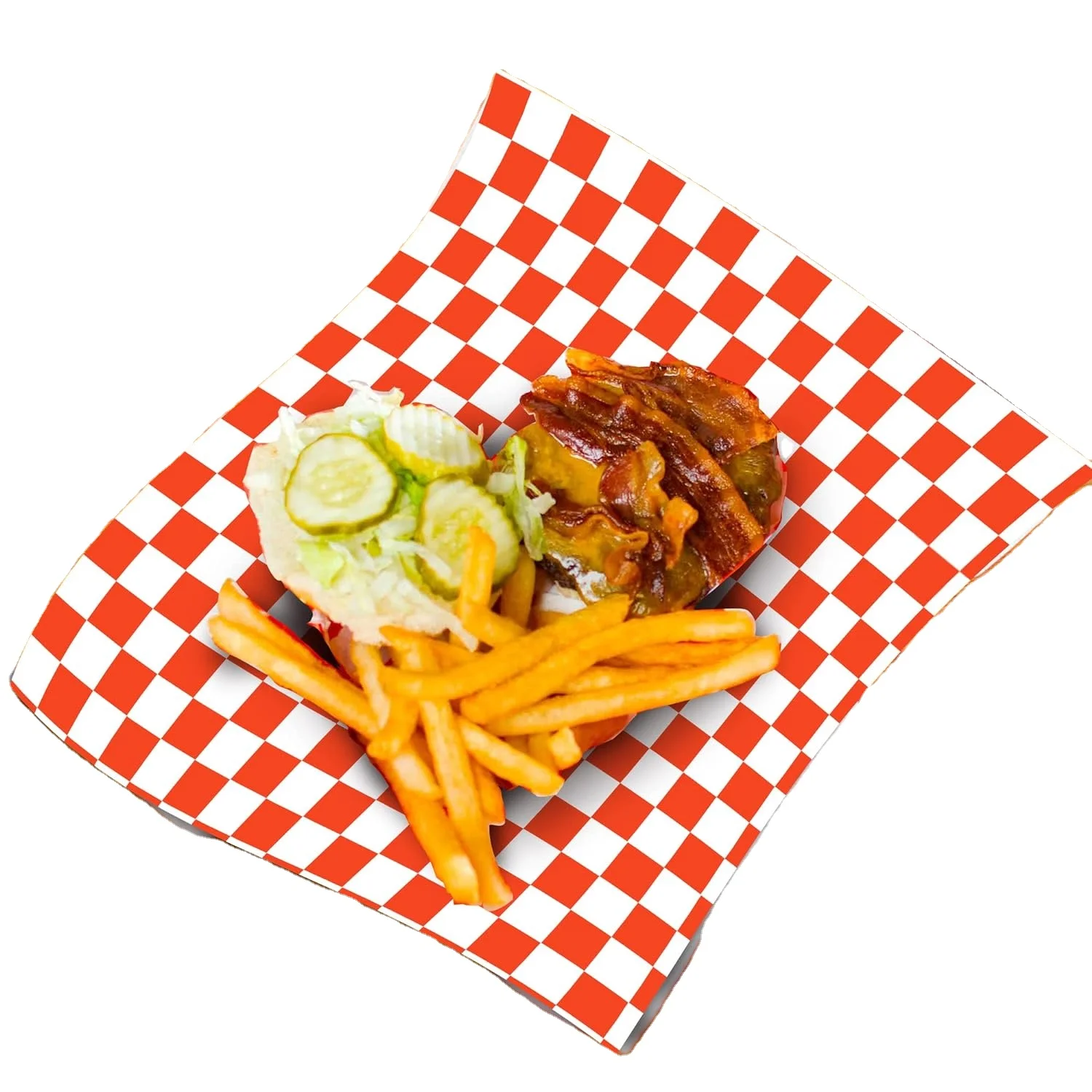 Newell Customized Wax Paper For Food Greaseproof Hamburger Sandwich Paper Wrapping Restaurant Burger Paper For Food Packaging