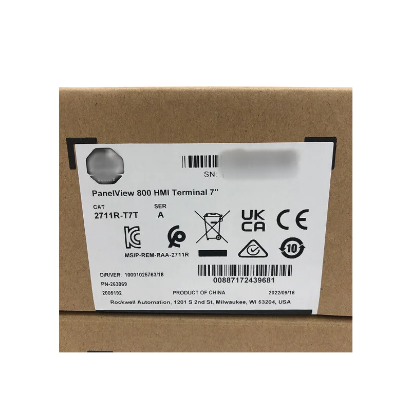 New 2711R-T7T PanelView 800 7-in HMI Terminal Touch Screen TFT Original