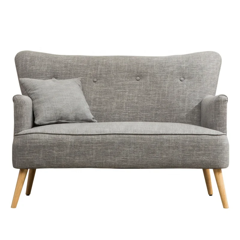 
Modern nordic style fabric upholstered camping home seat love seat sofa 