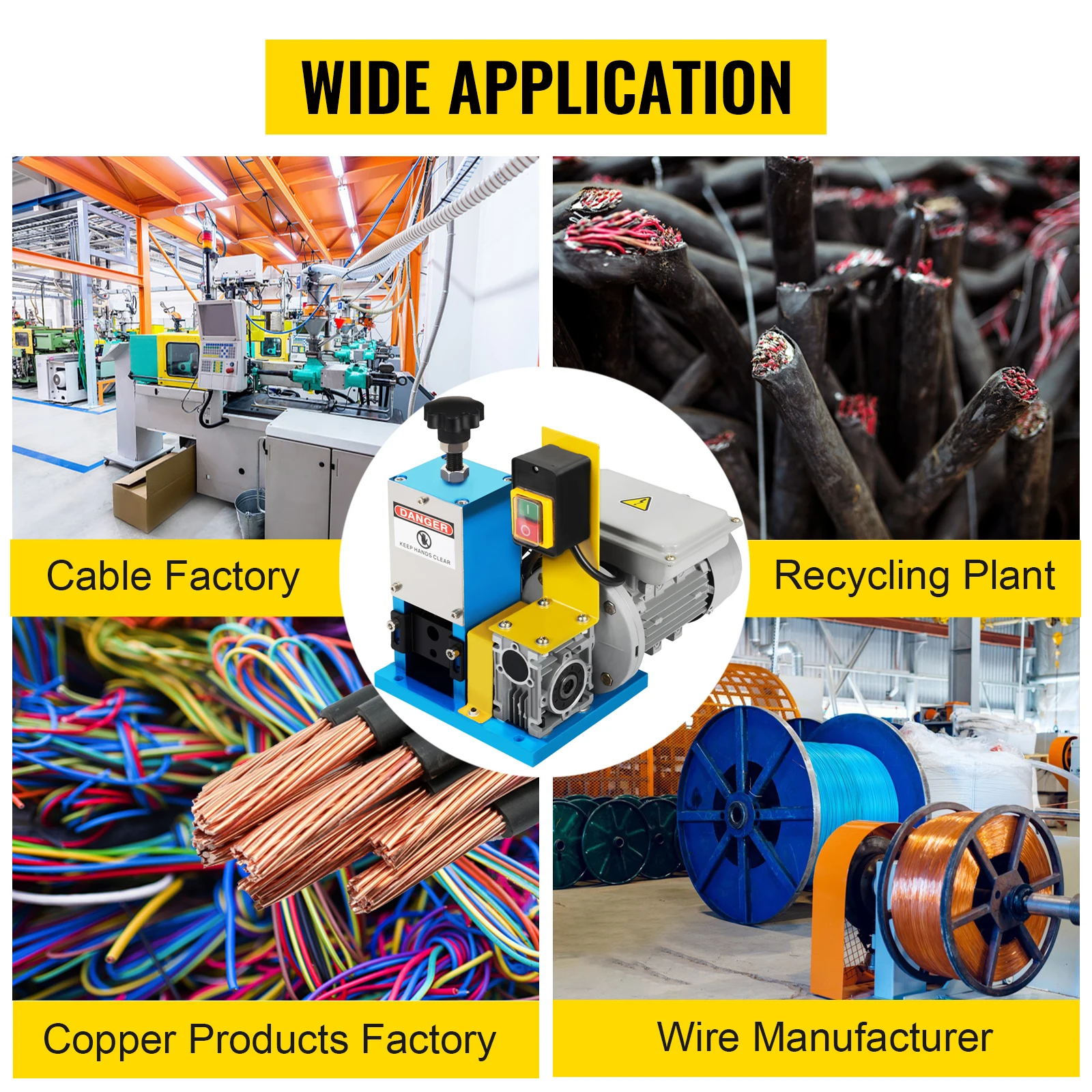 Electric automatic copper wire stripper wire cutter stripper