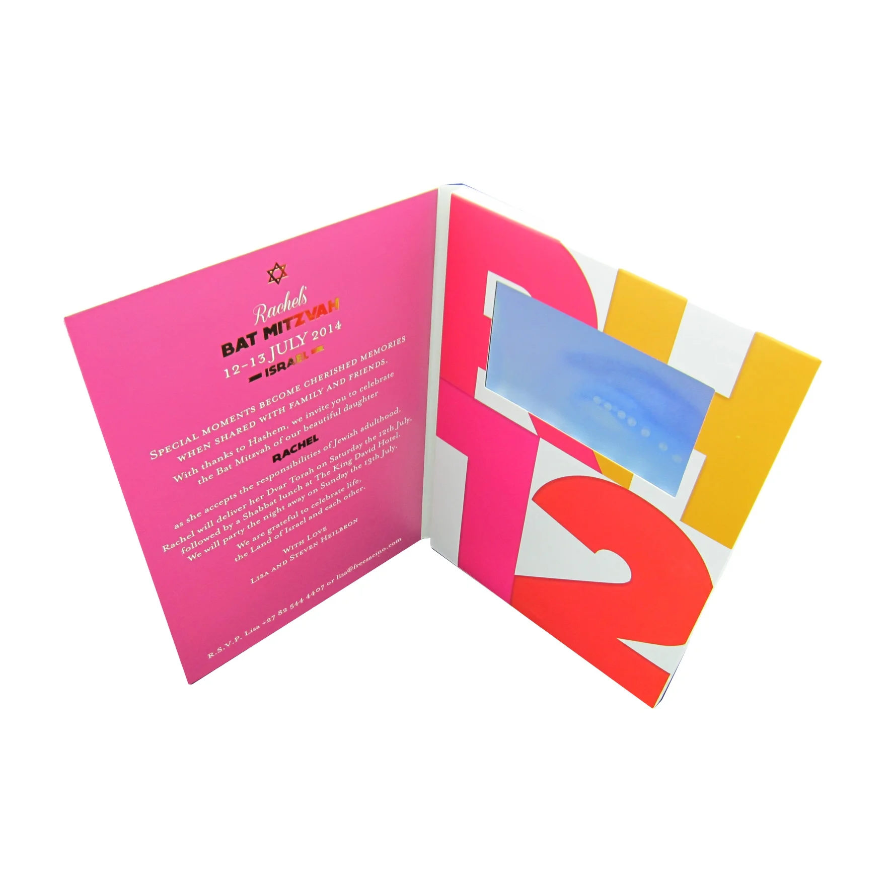 
Paper cover Customized printing 5inch lcd screen video book, video card, video brochure for marketing, wedding, advertising. 