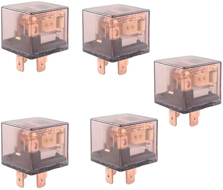 Car Automotive Universal Transparent Relay 12V 80A SPST 4Pin Switch