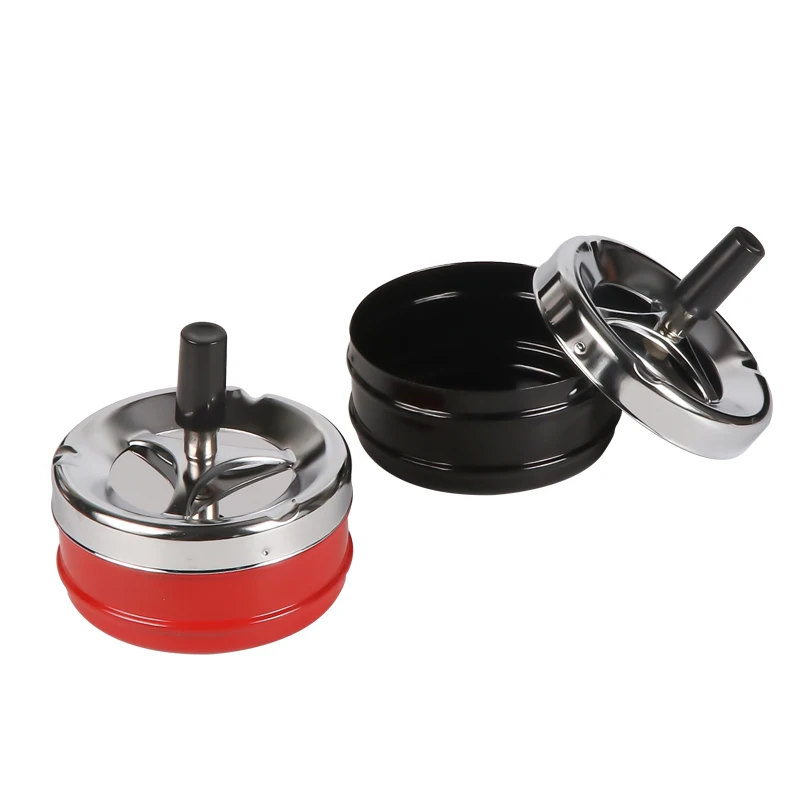 Futeng Press Ashtray Outdoor Windproof Wholesale Car ashtray With Lid Portable Custom logo Ashtray for Smoke accessories