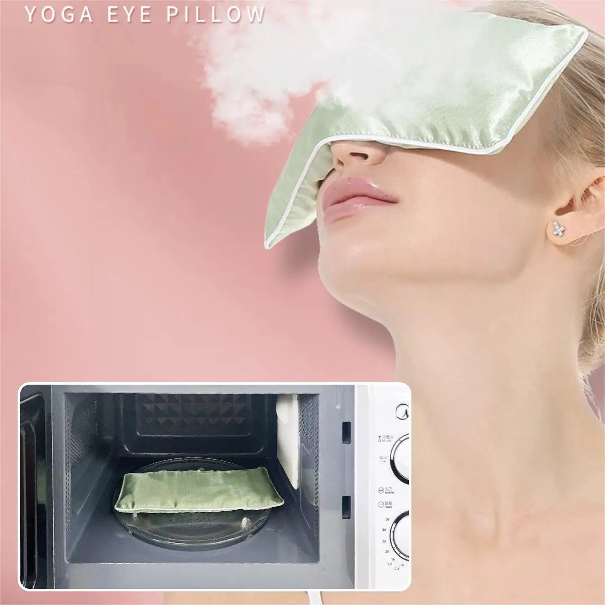 Custom Logo Over Silk Eye Weighted Pillow Aromatherapy microwave Washable Yoga Lavender Weighted Eye Pillow