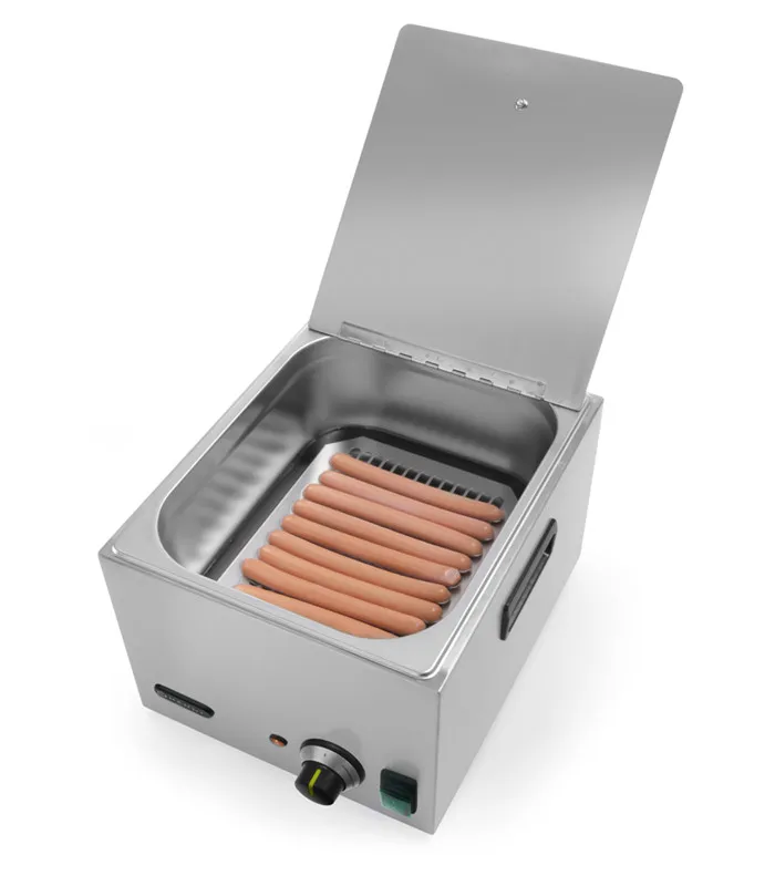 Hotel Restaurant Kitchen Equipment Supply Stainless Steel Hot Dog Warmer Machine Sausage Warmer