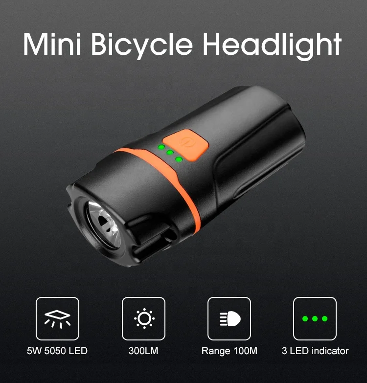 Portable mini bike focus front led light for mountain bicycle light