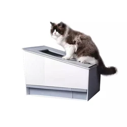 New design multi-function cat litter box automatic self cleaning