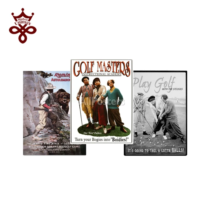 Custom vintage metal signs for sell movie star antique metal sign 20X30CM decorative tin signs