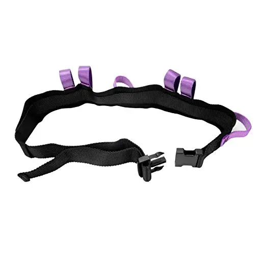 
Medical Nursing Walking Assist Aid Gait Belt Transfer Walking Belt with purple handles 