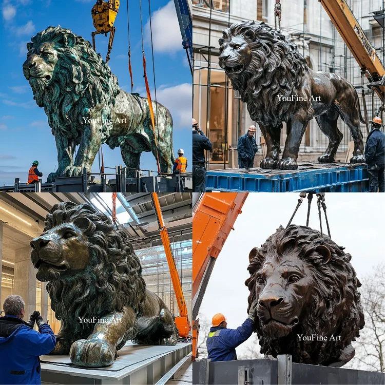 bronze lion statue project