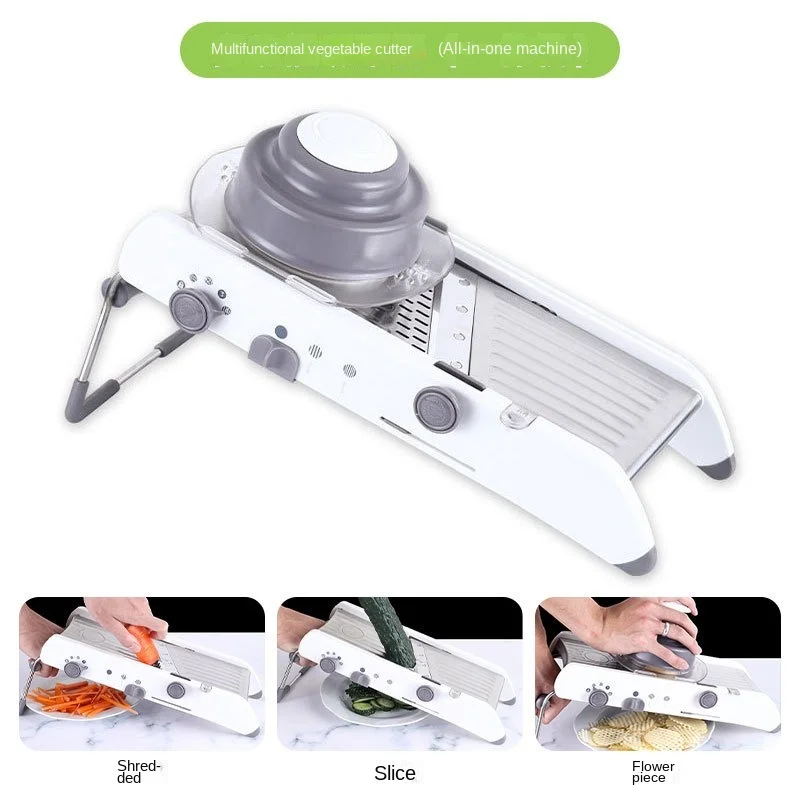 Multifunctional Stainless Steel Kitchen Onion Slicer Manual Food Processor Manual Vegetable Slicer