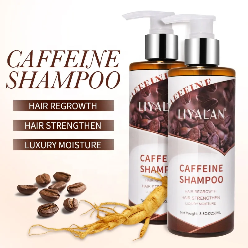 Private Label Oil Control Anit Hair Loss Vegan Hair Growth Caffeine Hair Shampoo