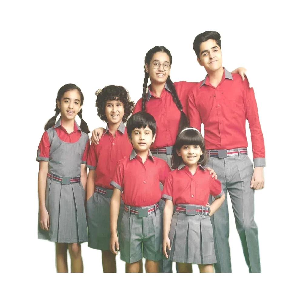 Custom Made Logo Children Student Clothing Boys and Girls Primary School High School Uniforms Set