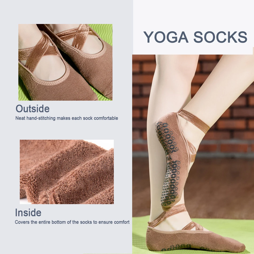 Custom Women Pilates Yoga Anti Slip Socks Invisible Low Cut Sock Liners For Ballet Flats